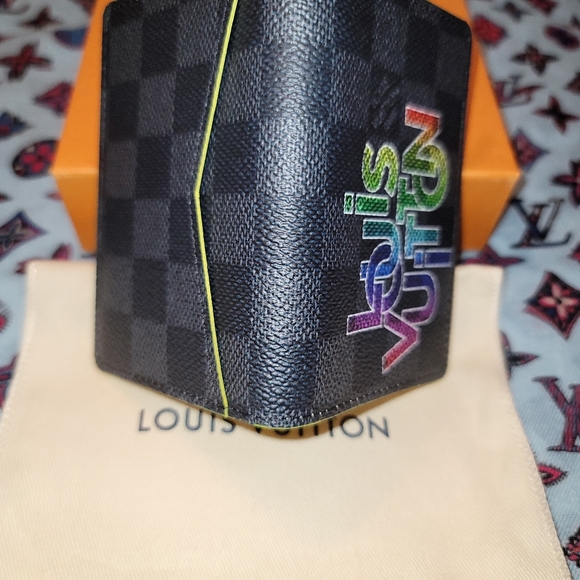 Virgil Abloh Pocket Organizer Louis Vuitton Signature Damier Graphite Black - Picture 9 of 14